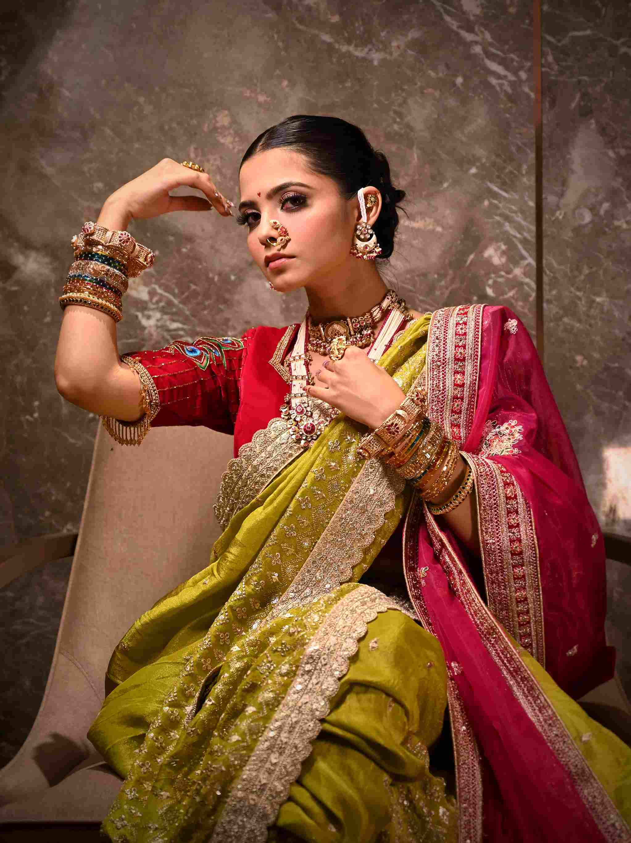 Royal traditional South Indian bridal look